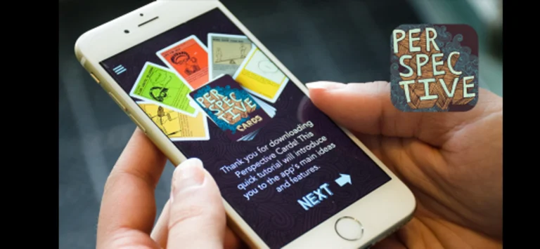 Perspective Cards app on a smartphone